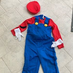 Super Mario Costume size large (10/12)- gently used